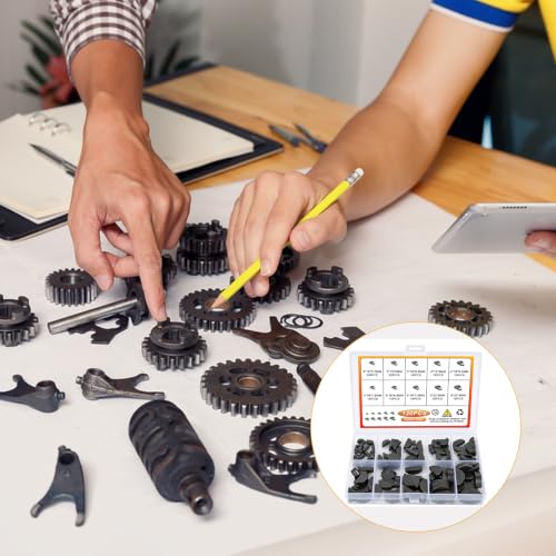 Image of 120 Pcs Woodruff Key Assortment Kit, Crankshaft Flywheel Keys