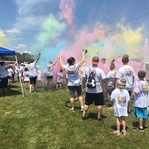 Adventure Awaits! - BABY GENDER REVEAL - 4-Pack Hand Held Air Filled Party Popper - 3 options: 4 Blue or 4 Pink or 2 Red/2 Blue - Check our store for other Color Run Festival colors! (2 Pink & 2 Blue) - Thumbnail 5