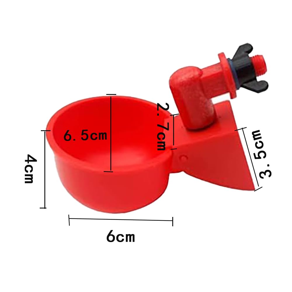Lot De 6 Abreuvoirs Automatiques Pour Volaille - Gobelets Poules Canards Oies - Avec Perceuse