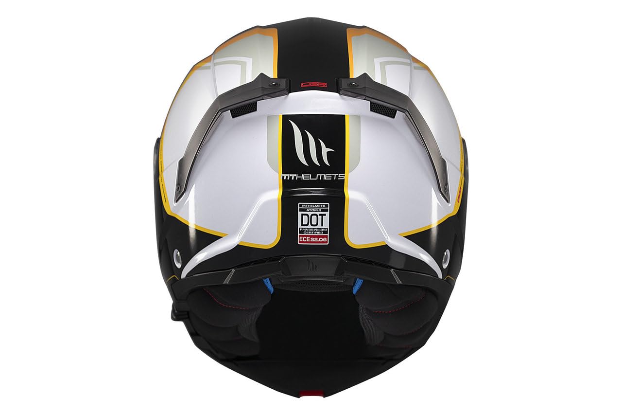 MT Helmets Atom 2 SV, Casco moto Modular Flip-Up, Visor Solar Retráctil, Interior Lavable, Preparado Intercomunicador UCS, Bloqueo frontal, Visor con posición Ventilación, Homologado ECE 22.06 & DOT