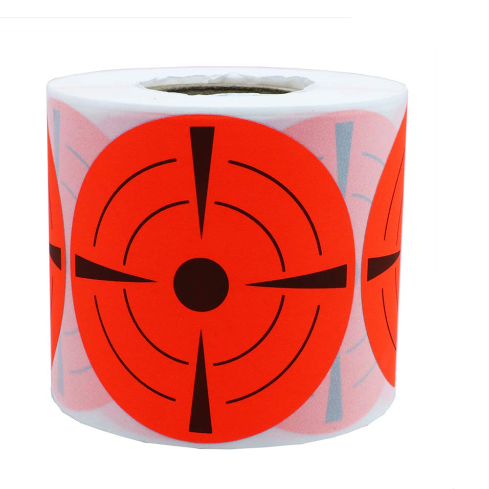 Buy Target Pasters 4 Inch Round Adhesive Shooting Targets Target Dots Fluorescent Red and