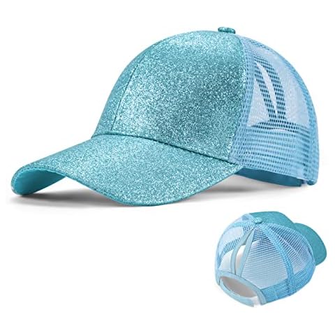 Gorra de Béisbol de Niña con Cola de Caballo Ajustable Cover