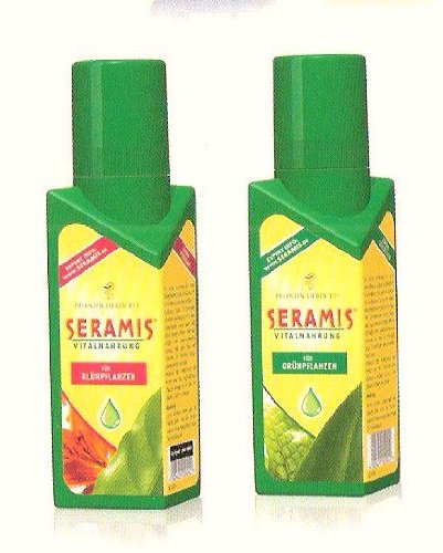 1 x Seramis Vitalnahrung fr Grnpflanzen 500 ml & 1 x fr Blhpflanzen 500  ml : Amazon.de: Garten