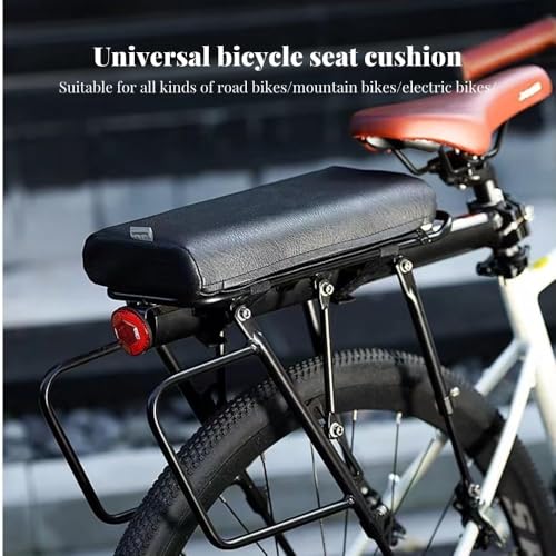 Asiento Trasero para Bicicleta Cojín Grueso Impermeable de Material PU Mejora la Comodidad al Montar miniatura 2