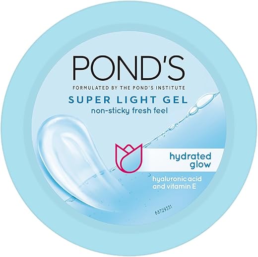 POND’S Super Light Gel, Oil-free Moisturizer, 100ml for Hydrated, Glowing Skin, with Hyaluronic Acid & Vitamin E, 24Hr Hydration, Non-Sticky,…