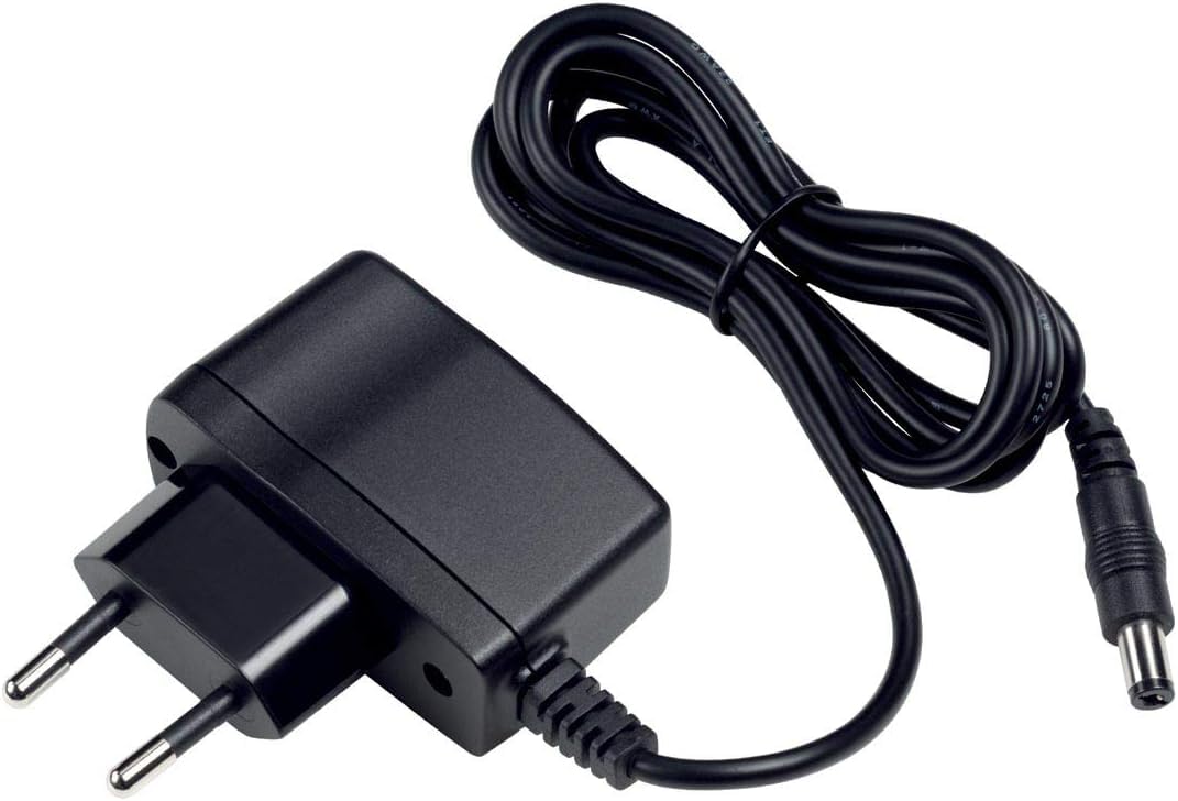 CASIO Druckender Tischrechner HR-150RCE, 12-stellig, 2-Farbdruck, Nachträglicher Druck, Gesamtsummen-Speicher & AD-A60024 Netzadapter für druckende Tischrechner HR-Serie, schwarz
