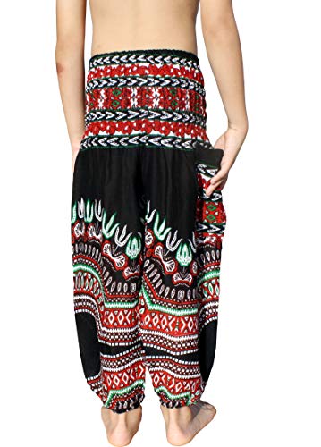 Full Funk Rayon Smock Waist Child Lounging Comfortable Elephant Aladdin Pants2