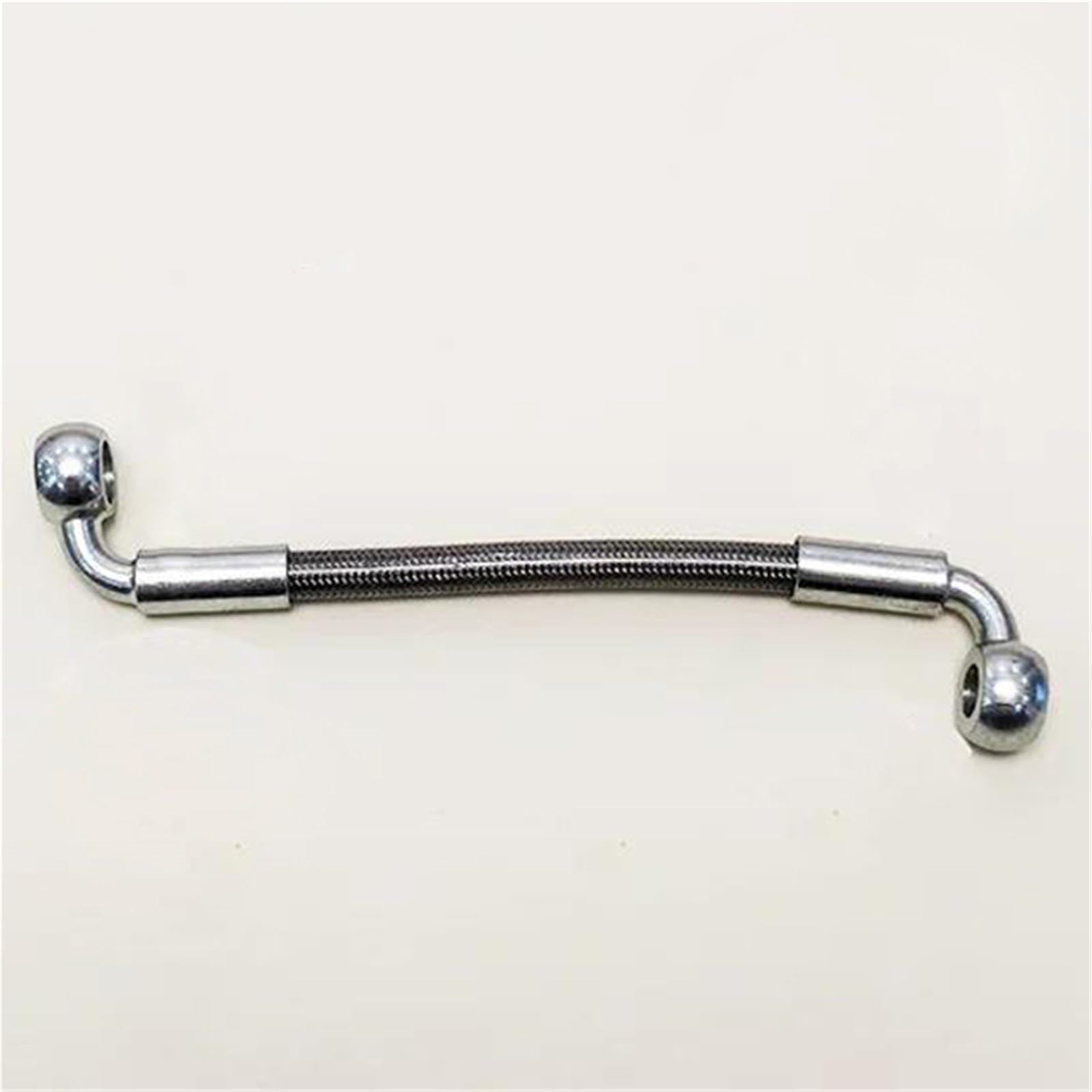 Hydraulic Brake Hose M8 90°-90° Motorcycle Street Bikes Pit Dirt Bike Motocross Accessories Braided Clutch Oil Pipe Steel Brake Line Hose(200cm)