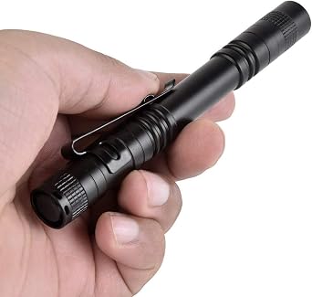 Pocketman LED Penlight Flashlight Small Flashlight Pocket-Size Pen Torch with Clip for Lighting