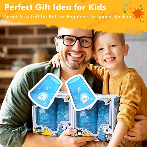 Nahnah Sports Stacking Cups, 24Pcs Cup Stacking Set For Hand Eye Coordination, Speed Cups Stacking Game For Travel Party Challenge Competition, Low Friction Quick Stacking Cups For Kids #TOP5