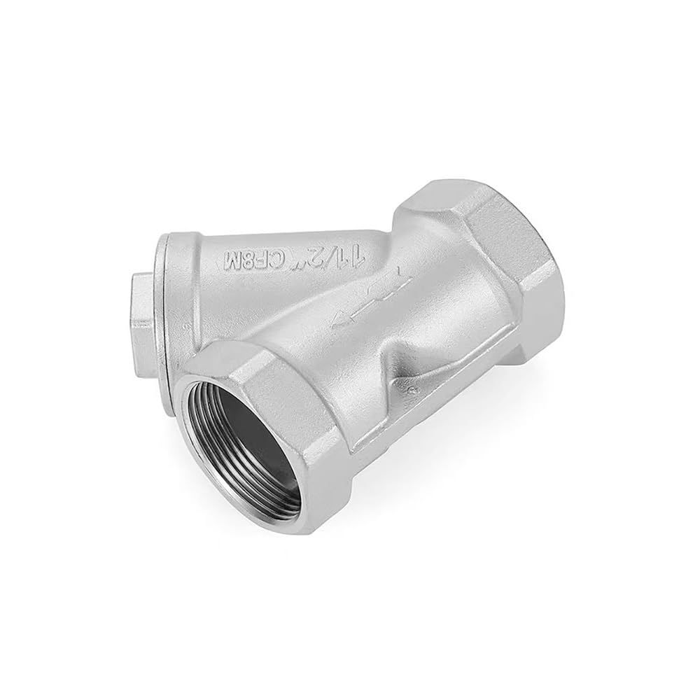 Filtr Siatkowy Inline Y, Gwint BSPT Ze Stali Nierdzewnej 304, Siatka 80, Łącznik Rurowy Antykorozyjny Do Oleju Gazowego Powietrze Woda, 1 Szt.(DN100 4 Inch)