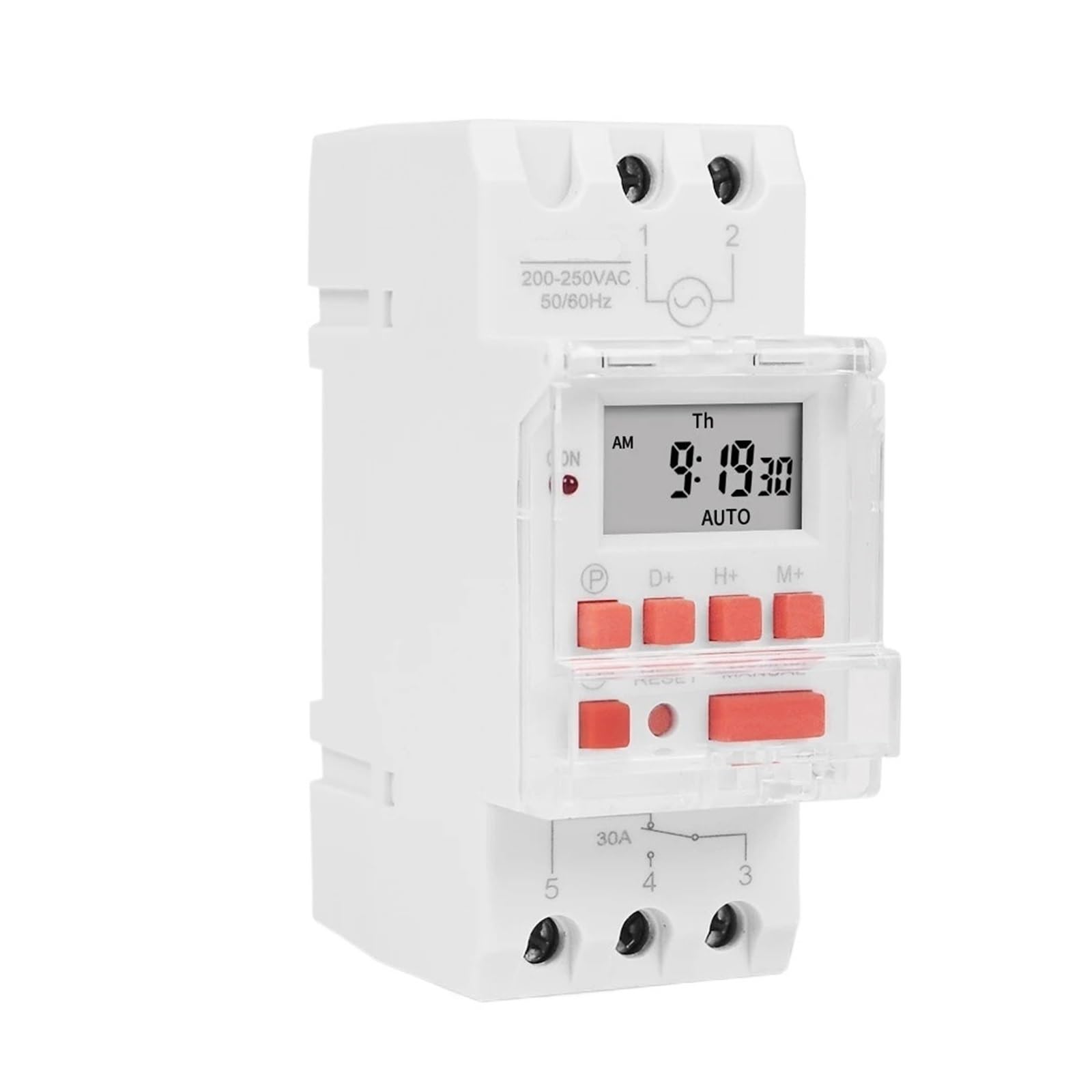 Temporizador Temporizador Digital TM919B, Temporizador Digital programable, Controlador de sincronización de Ciclo automático DIN for Luces(12V)