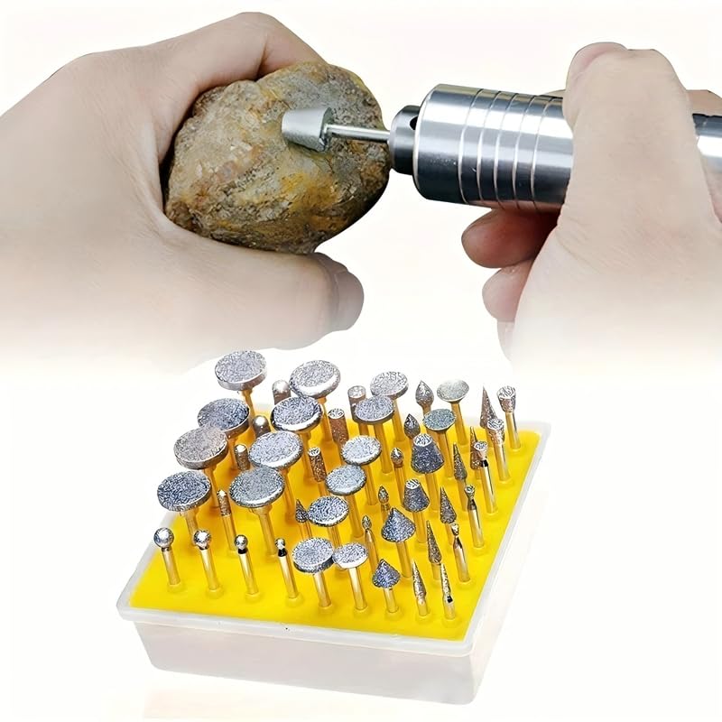 Set di 20/50 frese diamantate da 3,17 mm con gambo 1/8'' for utensili rotanti abrasivi, smerigliatrici, set smeriglio wanglan(20pcs Brazed Set 6mm)
