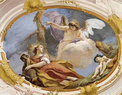 Angel Comforts Hagar in Wilderness lienzo decorativo pintura famosa 60x90