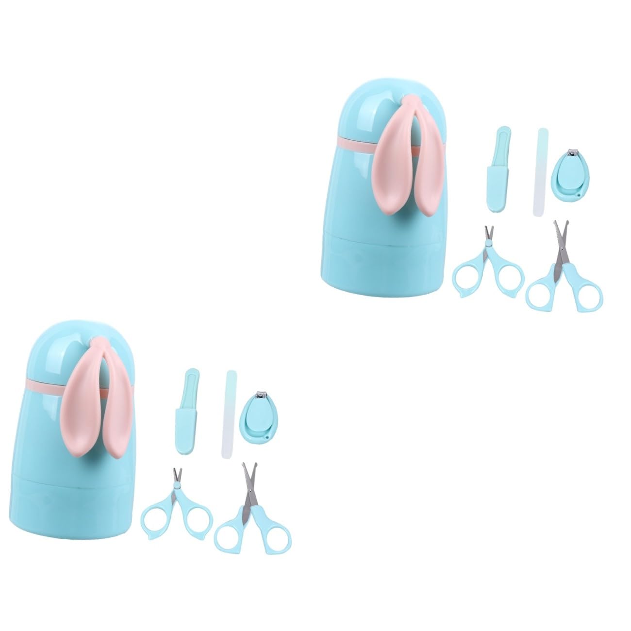 Abaodam 10pezzi Forbicine Per Unghie Da Ragazzo Ragazza Kit Manicure Con Strumenti Di Sicuri e Leggeri Per Ragazzo Ragazza Blu