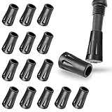 FYSL 16 Stück Walking Pad,Gummipuffer für Wanderstöcke,Asphalt Gummipuffer für Kies und Gebirge,Wanderstöcker Gummipuffer für alle gängigen Nordic Wanderstöcke Trekkingstöcke Walkingstöcke