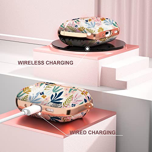 Maxjoy For Airpods Pro 2Nd Generation/1St Generation Case Cover, Airpod Pro 2 Case For Women Men Cute Protective Hard Ipod Pro 2 Cover With Keychain For Airpods Pro (2022/2019), Leaf #TOP4