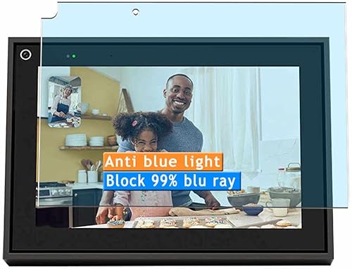 Vaxson Paquete de 2 protectores de pantalla anti luz azul, compatible con Facebook Portal Smart Video Calling 10 10 protectores de película de TPU
