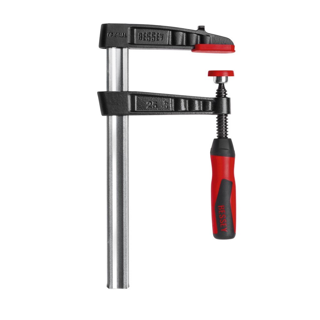Bessey TG10-2K Screw Clamp Tg-2K 3.94In/50mm of Cast-IRON, Black/Red/Silver