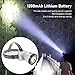 Alomejor Super Bright LED Light Rechargeable Headlamp with 1200mAh Lithium Battery for Night Walking Fishing Outdoor Activities