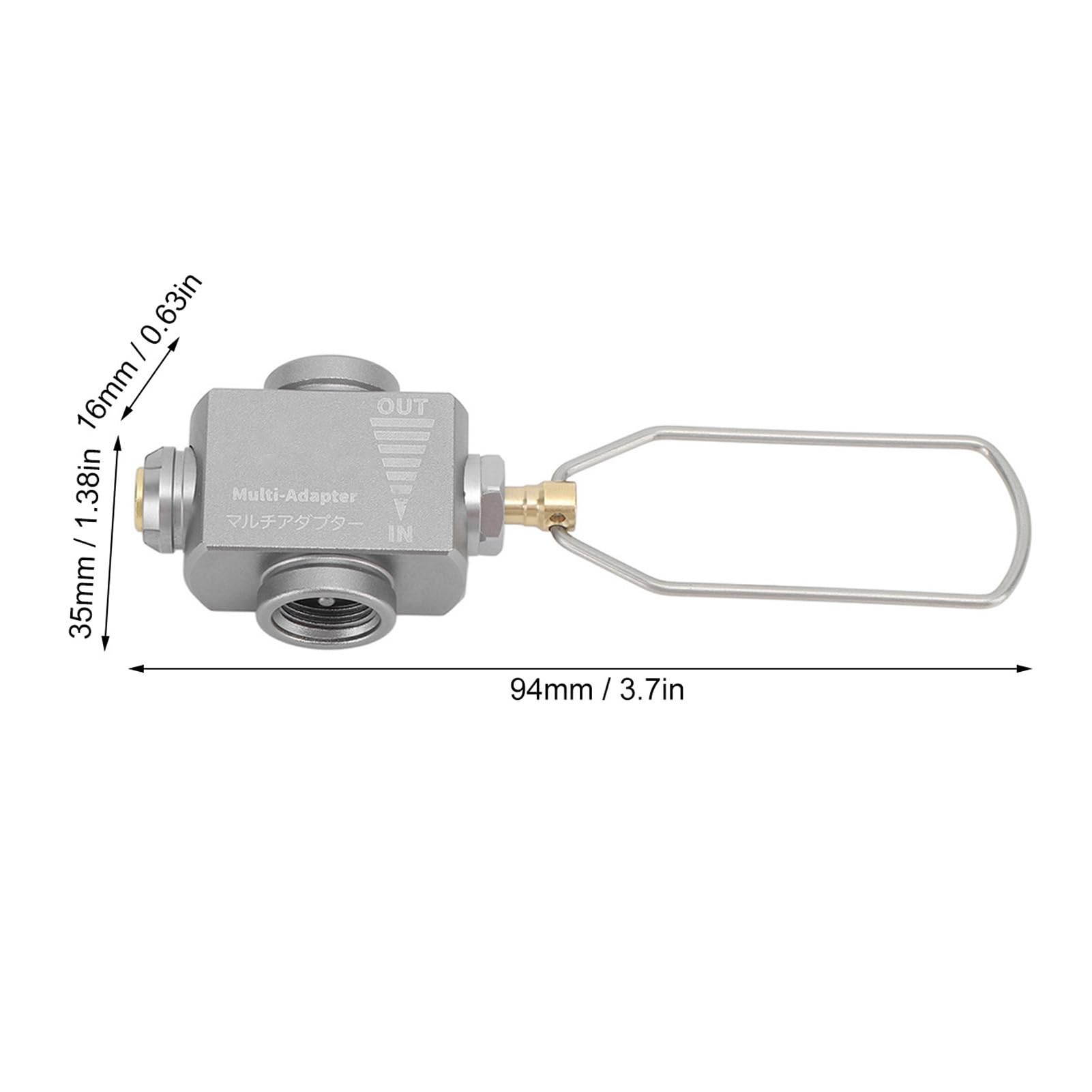 Z15 Gas Canister Refill Adapter, Adaptateur de Recharge de Gaz Portable Valve à Vent pour Camping Randonnée Pêche Activités Extérieures