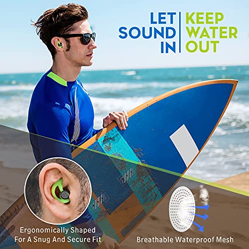 Hearprotek Tappi per le Orecchie per Nuoto, 2 Paia...