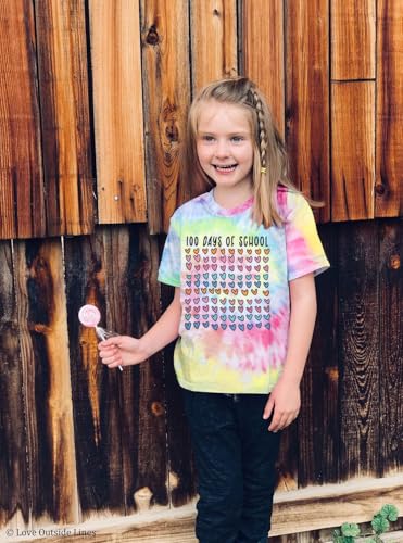 Image of BANGELY 100 Days of School Shirts for Kids Back to School Graphic Tee 100 Days Celebration Tshirt Elementary Student Gift
