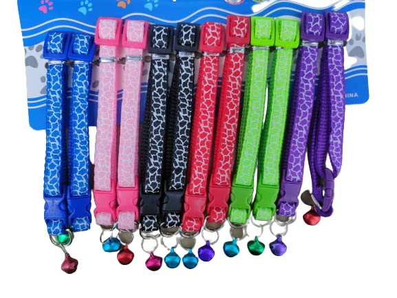 Pet D Dog & Cat Cute Bow-tie Nylon Adjustable Collar with Bell for All Breed Small Dog Pet Puppy Cat Kitty Nylon Collar Bell Dog & Cat Collar Charm (Red Green Purple) (B0BQZ3V3GL) Amazon Price History, Amazon Price Tracker