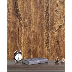 Plakfolie bruin hout eiken zelfklevend waterdicht muurbehang bruin houtnerf 45 cm x 300 cm natuurlijke houtlook…