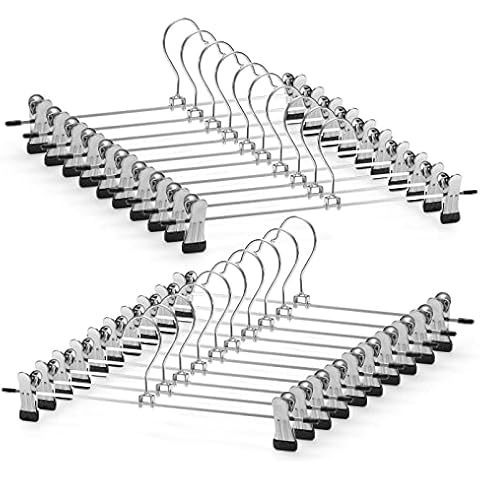 GUANJUNE Adjustable Trouser Hangers, 10 Pack Cover