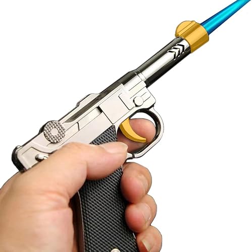 Encendedor de antorcha de butano encendedor a prueba de viento encendedor creativo encendedor de motocicleta con luz LED inflado recirculante regalo