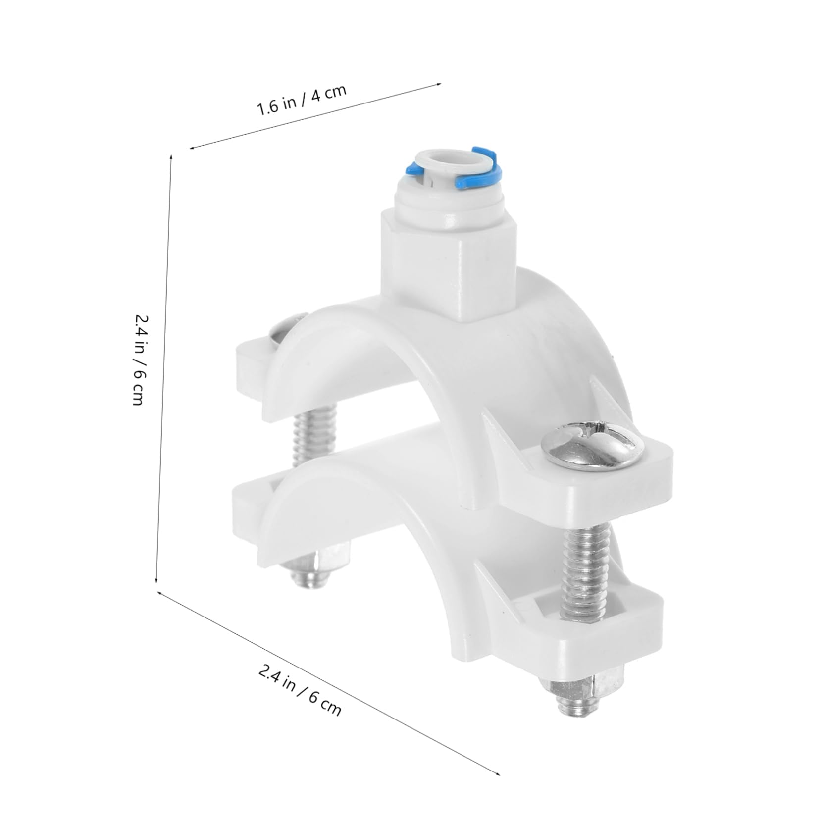 Hemobllo 3pcs Reverse Osmosis Water Filter Clamp Plastic Water Filters Valve Clip 1/4 Inch Quick Connect Clamp Set