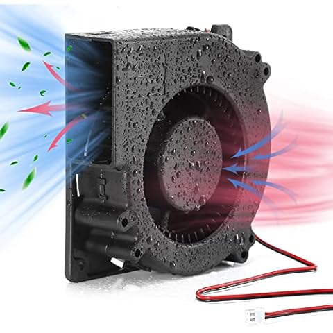 PANO-MOUNTS 12V DC Blower Fan 120mm x 32mm 4.72inch 2Pin High Airflow Moisture-Proof Brushless Exhaust Fan Blower for Inflatable and More 3000RPM Cover