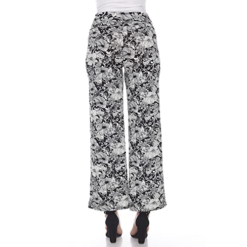 white mark Women's Floral Paisley Palazzo Pants4