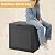 Fancyango 31 Gallon Outdoor Deck Box Waterproof, Storage Box for Patio, Resin Storage Bench Lockable for Garden Tools, Package Delivery, Black
