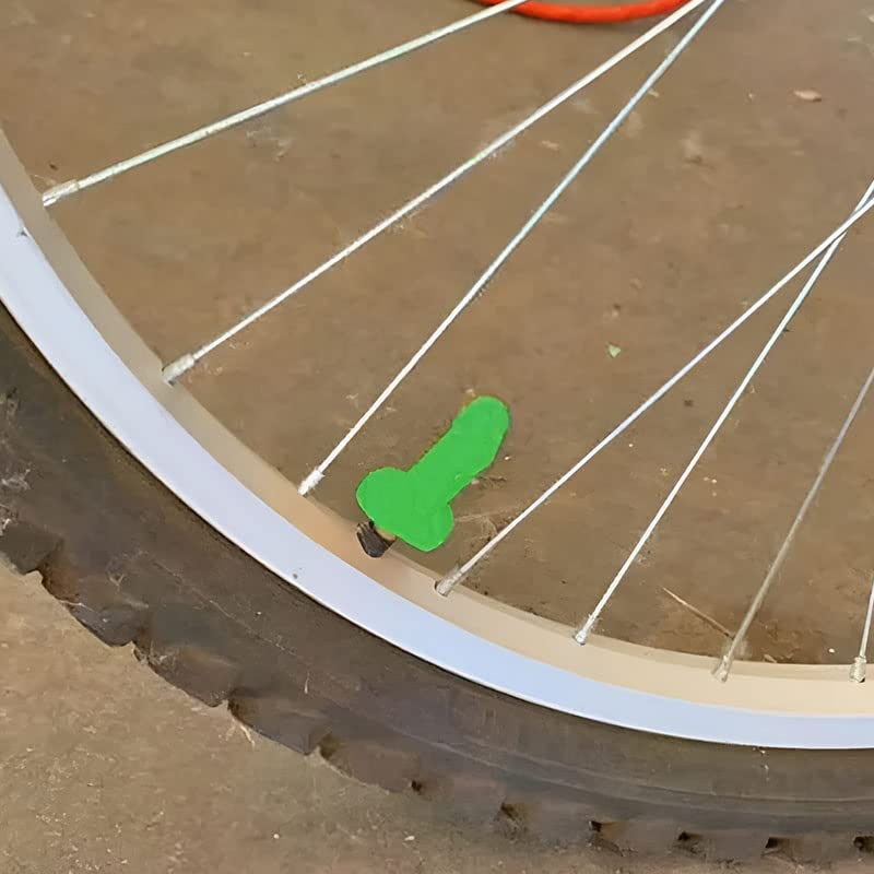 Opexicos 12Pcs Spoof Valve Core Valve Cap Luminous Valve Cap Funny Valve Auto Bike Accessories (4Pcs/set Black white green)