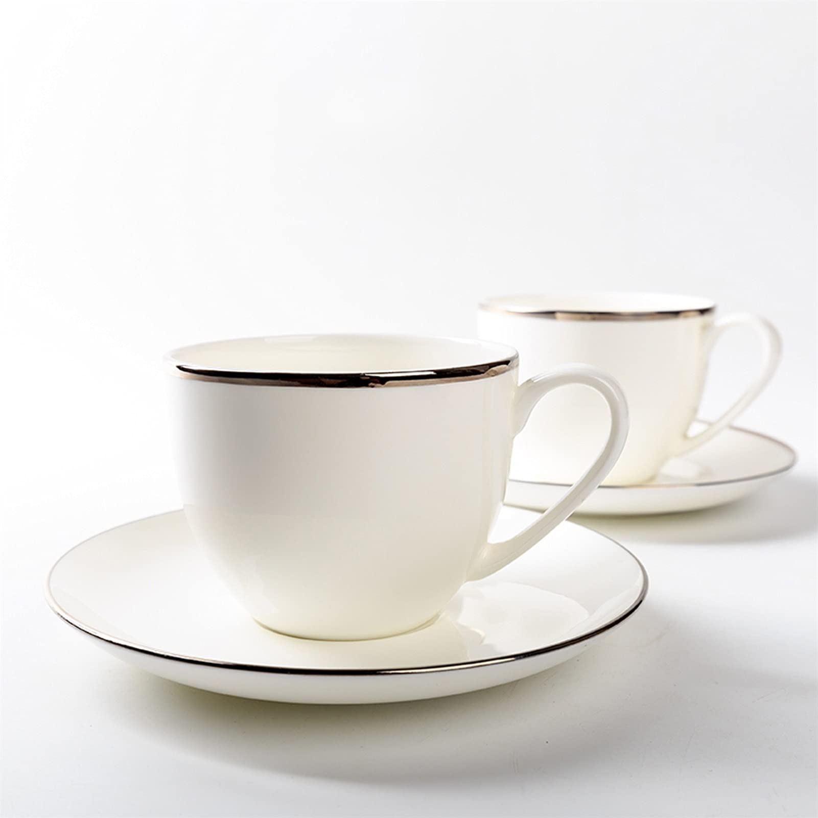 Kubek do kawy zestaw kubków do kawy z porcelany kostnej Nordic wysokiej klasy kubek ceramiczny ceramiczna filiżanka do kawy i spodek angielska czarna herbata filiżanka filiżanka do herbaty