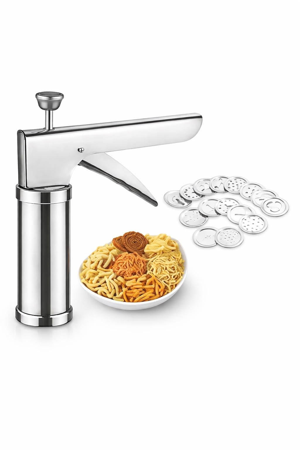 Buy 15 in 1 Stainless Steel Kitchen Press | idiyappam Maker
