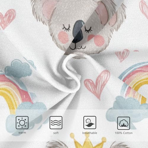 Wusikd Cute Koala Boys' Underwear Cotton Rainbows Clouds Boys Briefs Soft Toddler Underwear 2T3