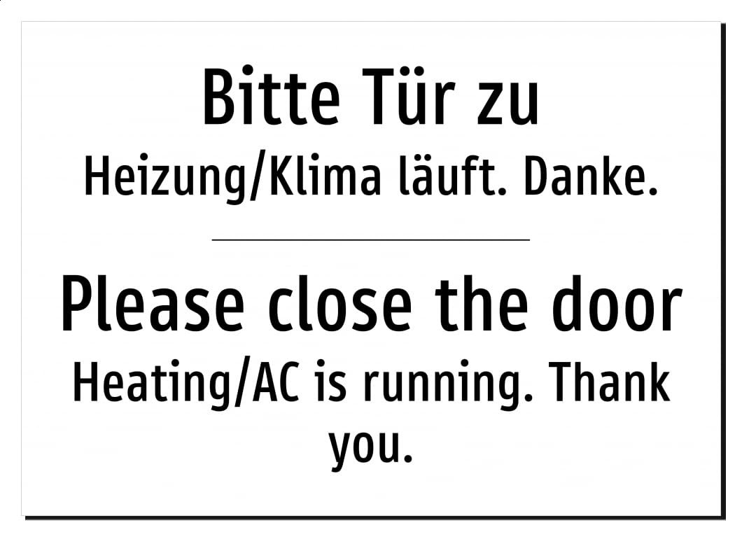 49072-DEEN-T-06 | Bitte Tür zu/Please close the door Schild