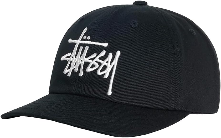 ステューシー] スナップバックキャップ ビッグベーシックロゴ刺繍