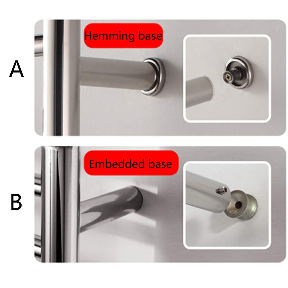 Radiador toallero eléctrico, toallero calefactable y toallero de Secado, 7 Barras calefactables, toallero calefactable de Pared de Acero Inoxidable para baño.