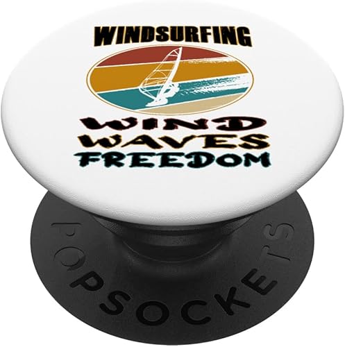 Windsurfing Equipment Wind Waves Freedom - PopSockets de Windsurf PopGrip intercambiables
