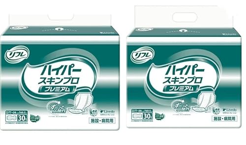 リフレ 高吸収パッド ハイパースキンプロ プレミアム 大サイズ 30枚×2袋 旧 ハイパー 1600 大人用紙おむつ 紙おむつ 大人用 紙パンツ 大人用オムツ おむつ 大人 パッド 尿とりパッド 介護 男性 女性 (2)
