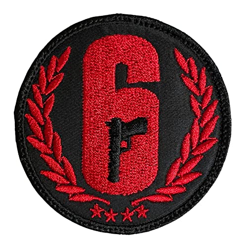 Rainbow Six Siege Patch - Funny Tactical Military Morale Embroidered Patch Hook Fastener Backing
