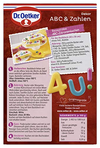 Dr. Oetker Dekor Abc und Zahlen, 58 g - Image 6