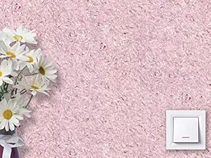 Aanvoer liquid wallpaper 100% natural & eco-friendly home decoration texture easily apply to any interior design surface All type of walls such as plywood, glass, gypsum, walls, ceiling luxury design for premium home, office & all places, SILENT PINK TYPE (PAINT) (1KG) (F-6)