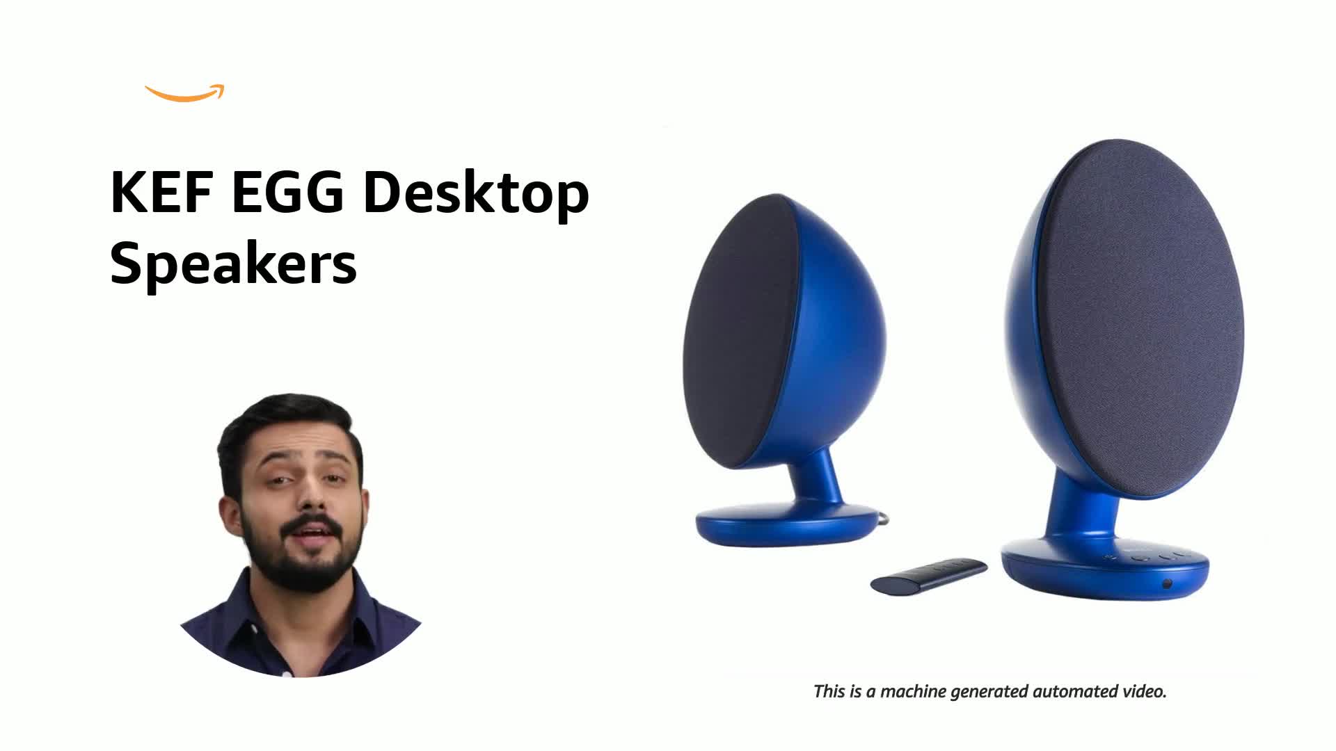 KEF Egg Versatile Desktop Speaker System - Frosted Blue