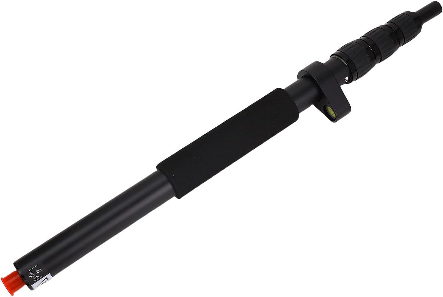 Generic Rotating Lock Survey Pole, 1.5m Aluminum Alloy Land Surveying GPS Pole for Accuracy and Stability, Telescopic Survey, with Thickened Body Design, Built in Bubble Level