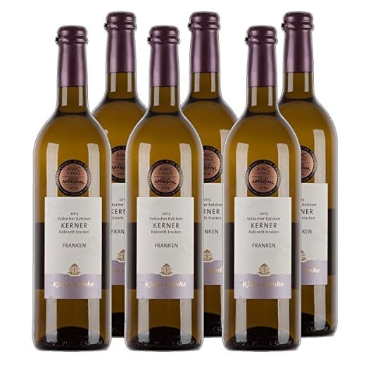 Frankenwein Volkacher Ratsherr Kerner Kabinett Weißwein Franken 2020 trocken (6x 0.75 l)